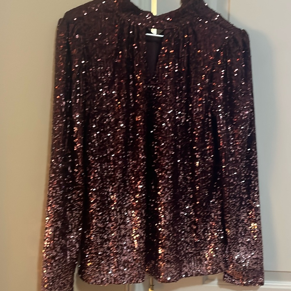 Women sequin blouse top